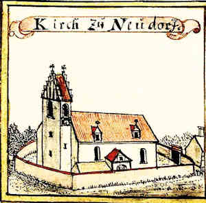 Kirch zu Neudorf - Koci, widok oglny